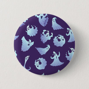 Macaron Rond 5 Cm Motif fantôme