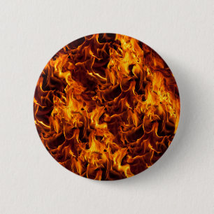 Macaron Rond 5 Cm Motif incendie et flamme