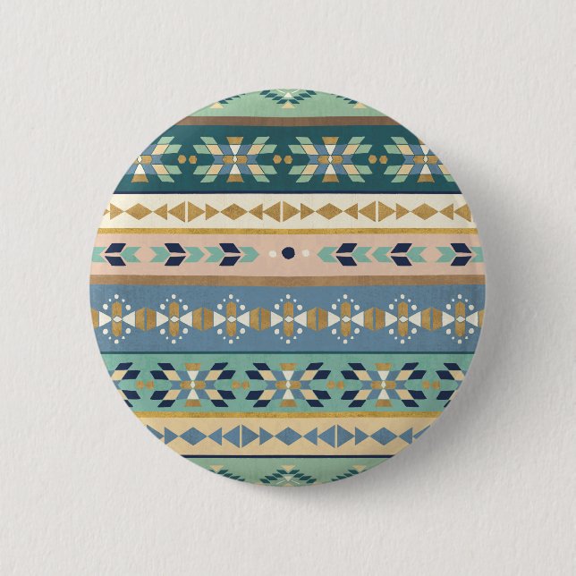 Macaron Rond 5 Cm Motif indien extérieur d'étape | de Geo (Devant)