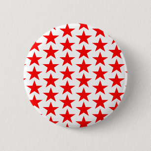 Macaron Rond 5 Cm Motif Little Red Stars