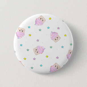 Macaron Rond 5 Cm Motif mignon de petit gâteau