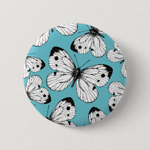 Macaron Rond 5 Cm Motif papillon de choux