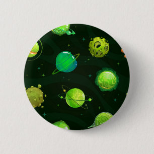 Macaron Rond 5 Cm Motif spatial