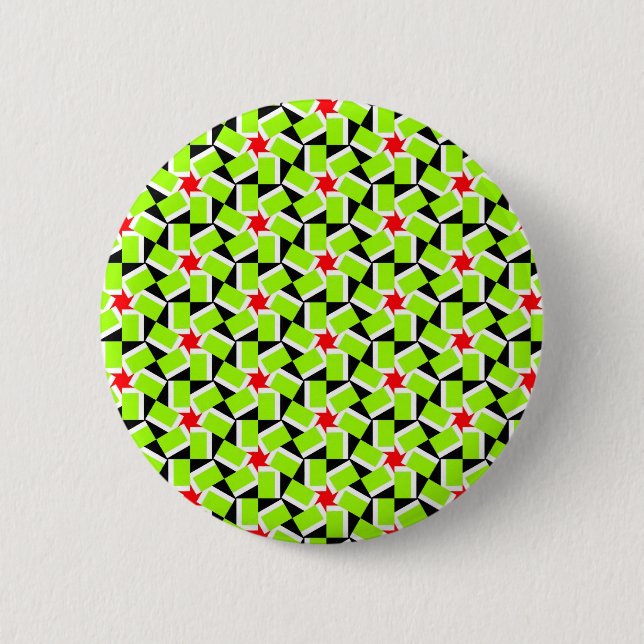 Macaron Rond 5 Cm Motif Terrazzo (Devant)