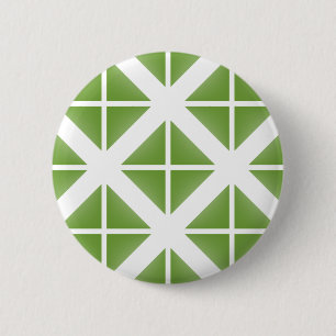 Macaron Rond 5 Cm Motif triangle vert tendance