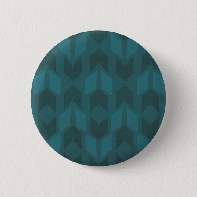 Macaron Rond 5 Cm Motif turquoise de Geo d'obscurité extérieure (Devant)