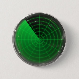 Macaron Rond 5 Cm motif vert de radar
