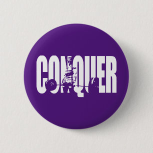 Macaron Rond 5 Cm Motivation pour le poids féminin - CONQUER