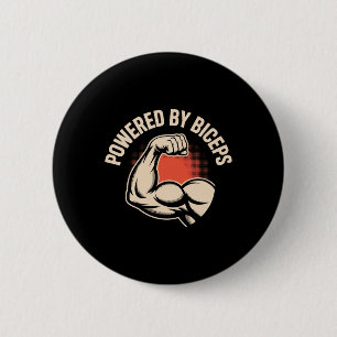 Macaron Rond 5 Cm Motivationnel Gymnase Humour Biceps Gains Powered