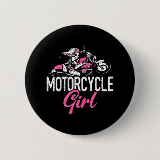 Macaron Rond 5 Cm Moto Girl Moto Moto Moto