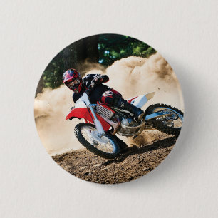 Macaron Rond 5 Cm Motocross