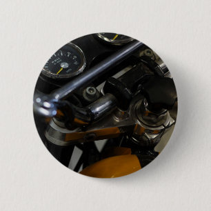 Macaron Rond 5 Cm Motocyclette Moto Motard Cavalier