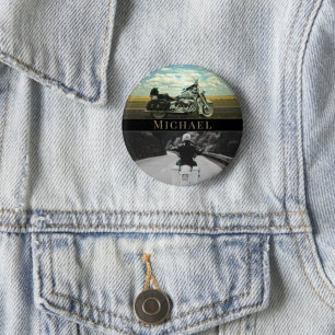 Macaron Rond 5 Cm Motorcycle Motorbike accessoire biker