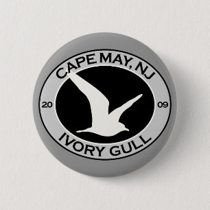 Macaron Rond 5 Cm Mouette ene ivoire de Cape May