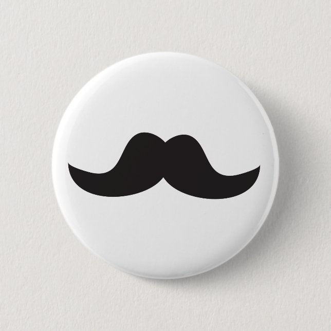 Macaron Rond 5 Cm Moustache (Devant)