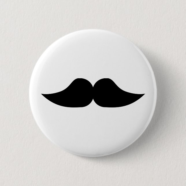 Macaron Rond 5 Cm Moustache (Devant)