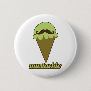 Macaron Rond 5 Cm Moustache