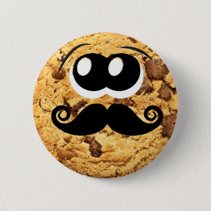 Macaron Rond 5 Cm Moustache mignonne à la mode originale fraîche d