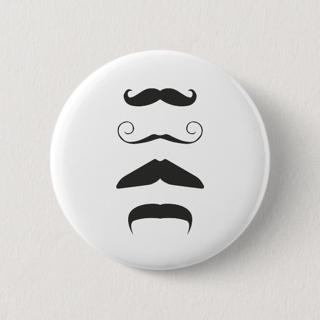 Macaron Rond 5 Cm Moustache multiple (Devant)
