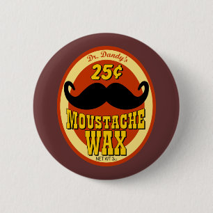 Macaron Rond 5 Cm Moustache Wax de Dr. Dandy's