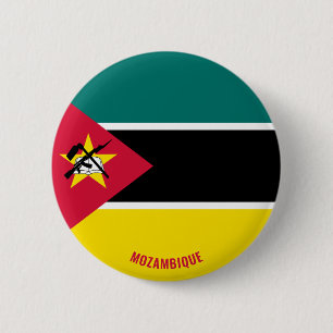 Macaron Rond 5 Cm Mozambique Drapeau mignon Patriotique