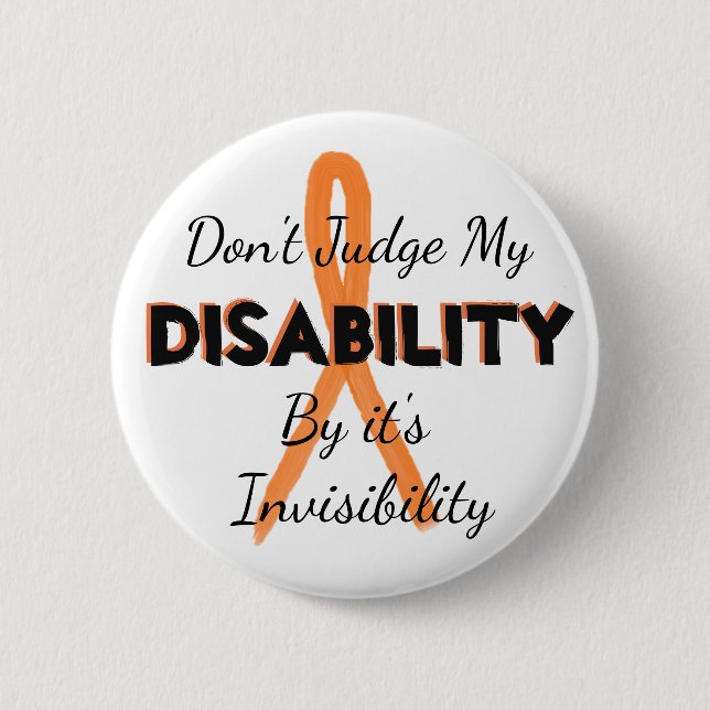 Macaron Rond 5 Cm MS Ne juge pas ma poche d'invisibilité (Devant)