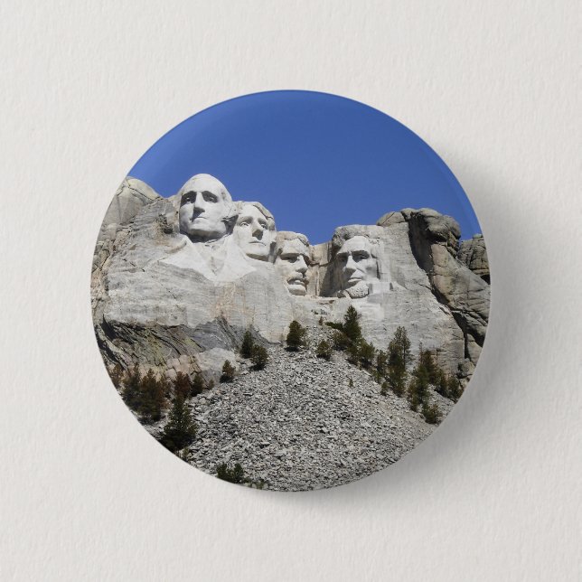 Macaron Rond 5 Cm Mt Rushmore (Devant)