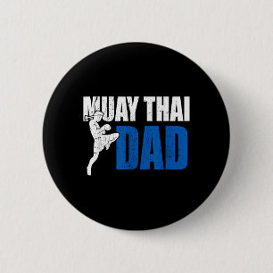 Macaron Rond 5 Cm Muay Thai Papa Boxe Kickboxing MMA Muay Thai