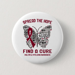Macaron Rond 5 Cm Multiple Myeloma Awareness Month Ribbon Gifts