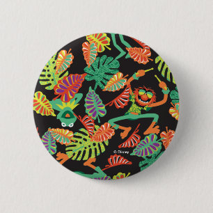 Macaron Rond 5 Cm Muppets   Kermite tropical et Motif animal