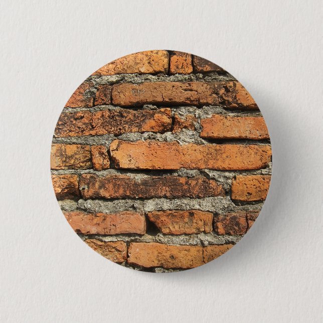 Macaron Rond 5 Cm Mur de briques antique (Devant)
