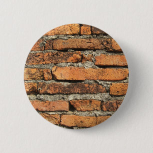 Macaron Rond 5 Cm Mur de briques antique