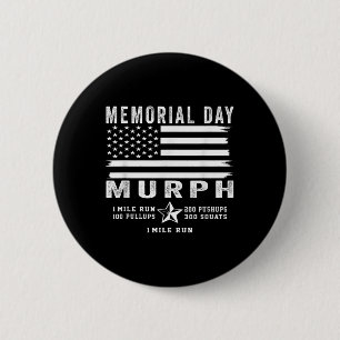 Macaron Rond 5 Cm Murph Challenge Memorial Day entraînement Gym Us D