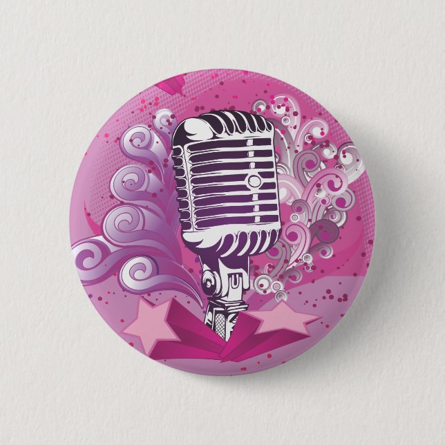 Macaron Rond 5 Cm musicmic (Devant)