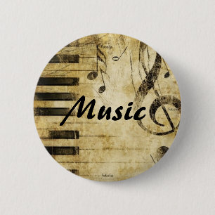 Macaron Rond 5 Cm Musique