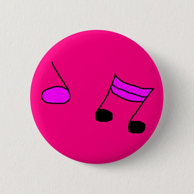 MACARON ROND 5 CM MUSIQUE (Devant)