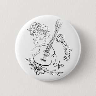 Macaron Rond 5 Cm Musique country