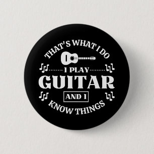 Macaron Rond 5 Cm Musique guitare