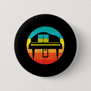 Macaron Rond 5 Cm Musique musicien Pianiste Clavier Lecteur Piano