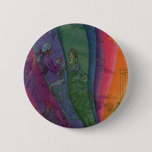 Macaron Rond 5 Cm Musique vintage Arc-en-ciel, Couple victorien