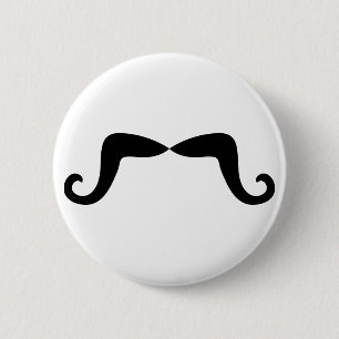 Macaron Rond 5 Cm Mustache Button