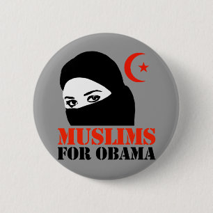 Macaron Rond 5 Cm Musulmans pour Obama