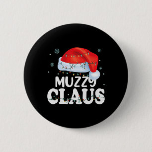 Macaron Rond 5 Cm Muzzy Claus Xmas Famille Matching Funny Grand-mère