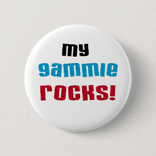Macaron Rond 5 Cm My Gammie Rocks T-shirts et cadeaux