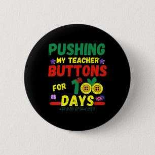 Macaron Rond 5 Cm My Teachers Buttons 100 Jours Fun School 2023