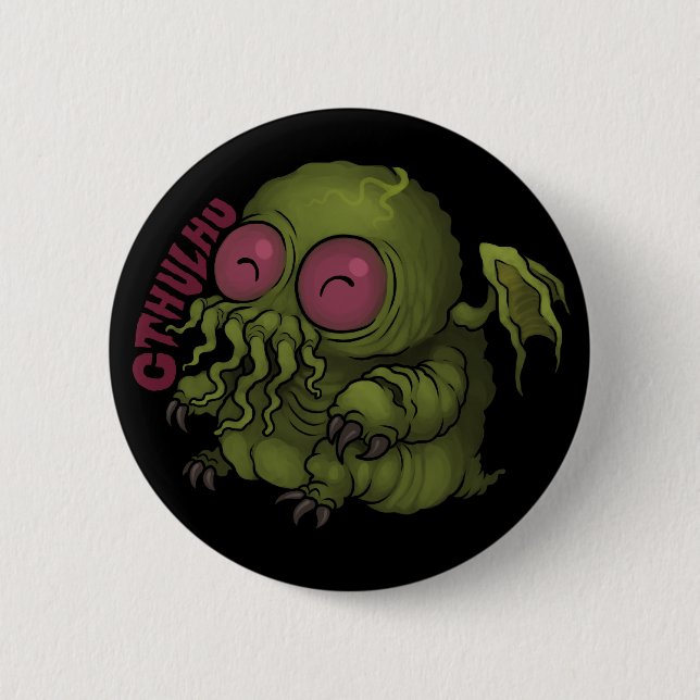 Macaron Rond 5 Cm MYTHOS - Cthulhu (Devant)
