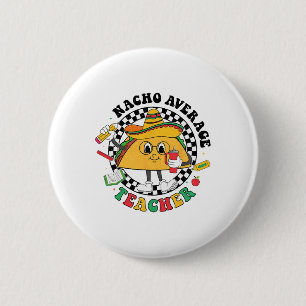 Macaron Rond 5 Cm Nacho Enseignant Moyen Taco Sombrero Cinco De Mayo