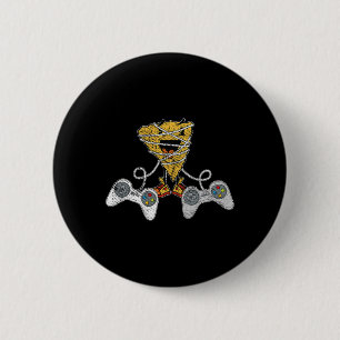 Macaron Rond 5 Cm Nacho Gaming Cinco De Mayo Drôle Contrôleur De Jeu