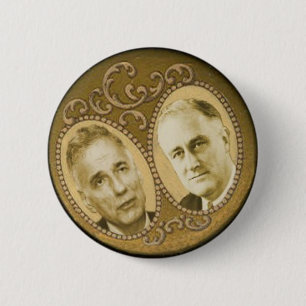 Macaron Rond 5 Cm Nader/FDR Retro Button