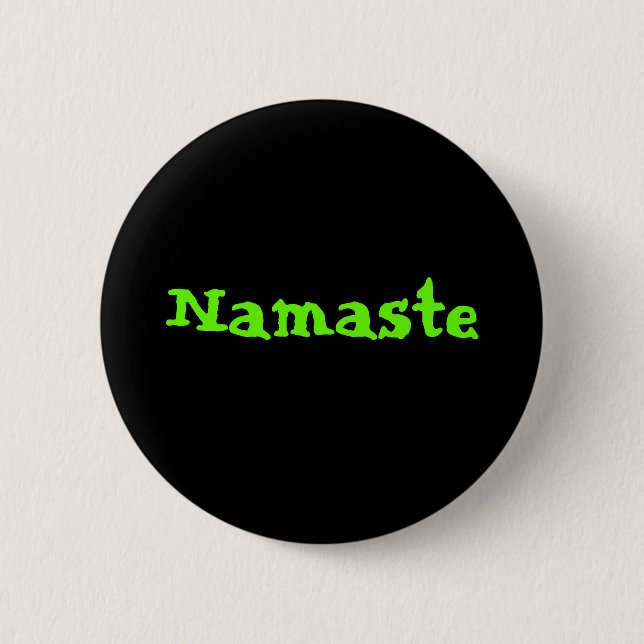 Macaron Rond 5 Cm Namaste (Devant)